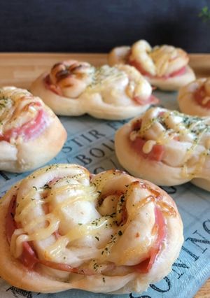 ＊ハムマヨパン＊-レシピのメイン写真
