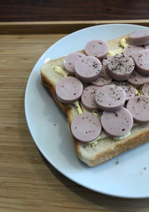 こどもが作る☆簡単ギョニソトースト-レシピのメイン写真