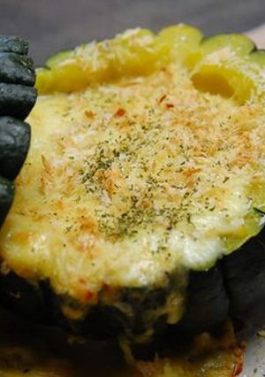 ミニかぼちゃのまるごとグラタン-レシピのメイン写真