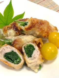 ほうれん草とチーズの豚肉巻き-レシピのメイン写真