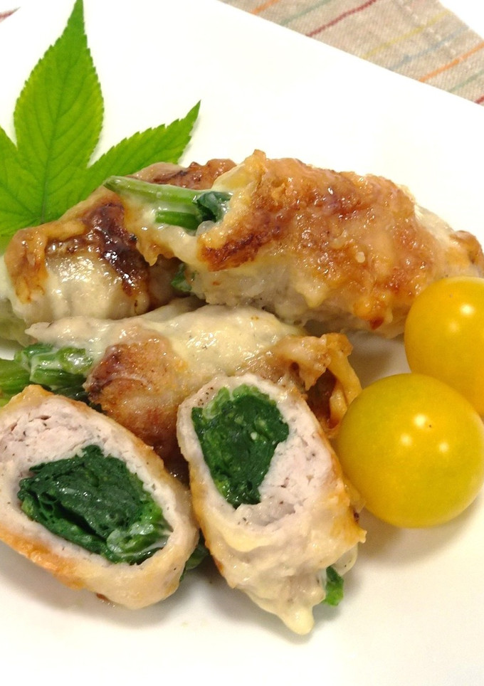 ほうれん草とチーズの豚肉巻き-レシピのメイン写真