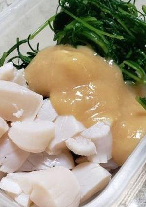 【男子ごはん】ほたてとおかひじきのぬた-レシピのメイン写真
