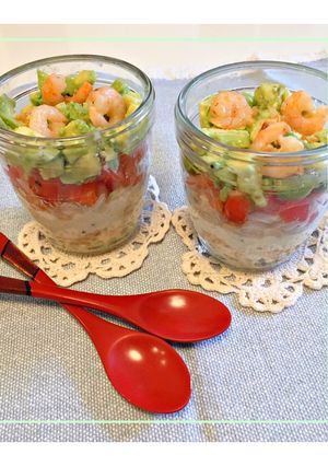 アボカドとたっぷり野菜の豆腐チーズサラダ-レシピのメイン写真