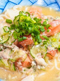 時短ダイエット☆サバ缶冷汁そうめん-レシピのメイン写真