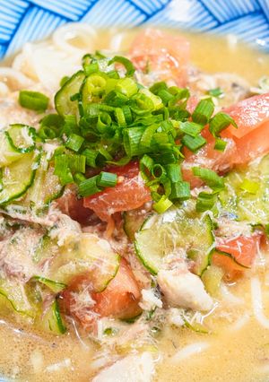 時短ダイエット☆サバ缶冷汁そうめん-レシピのメイン写真