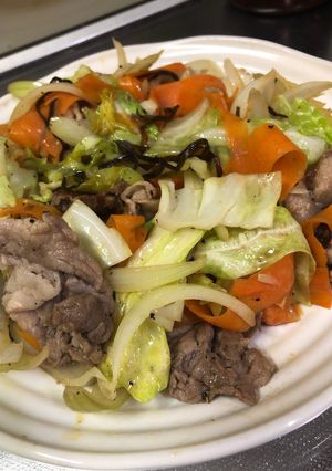 豚の塩昆布炒め-レシピのメイン写真