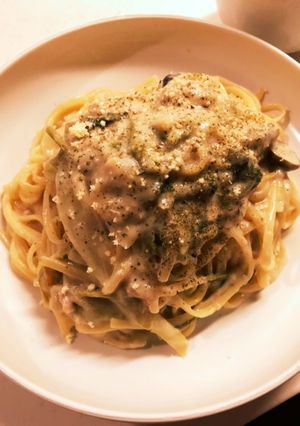 クリームパスタ-レシピのメイン写真