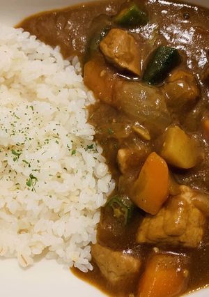 フライドオニオンを入れたジャワカレー！-レシピのメイン写真