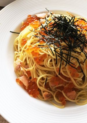 いくらと鮭のバター醤油パスタ-レシピのメイン写真