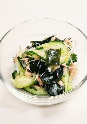 簡単！きゅうりとわかめのツナサラダ♪-レシピのメイン写真