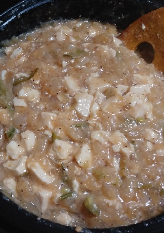 新玉ねぎと豆腐のとろみ煮(簡単)-レシピのメイン写真