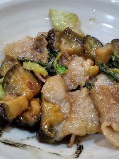 ナスとチンゲンサイの味噌炒め-レシピのメイン写真