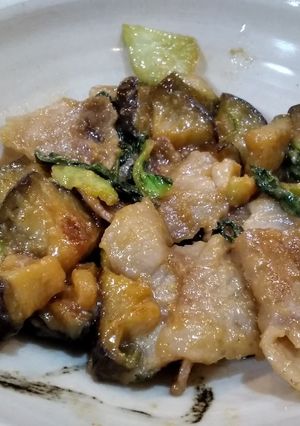 ナスとチンゲンサイの味噌炒め-レシピのメイン写真