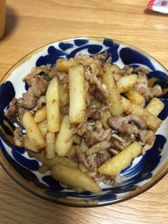 じゃがいもと豚バラのおかか醤油ソテー-レシピのメイン写真