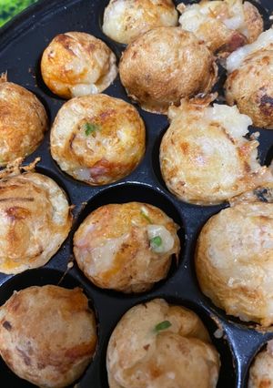 お好み焼き粉でたこ焼き（卵なし）-レシピのメイン写真