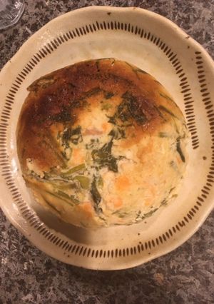 炊飯器で鮭とほうれん草の豆乳おからケーキ-レシピのメイン写真