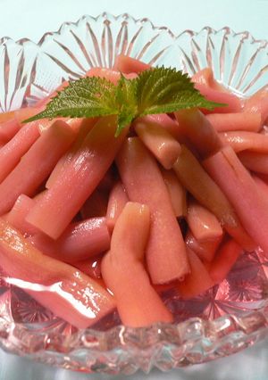 ラブリ～♡ずいきの酢の物-レシピのメイン写真