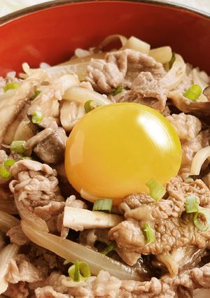 レンジでぱぱっと🎵鍋を使わない★牛すき丼-レシピのメイン写真