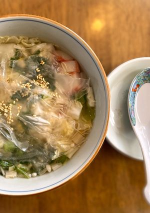レンチン熱々トロトロ　好きな具中華スープ-レシピのメイン写真