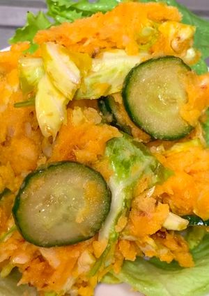 食べるラー油でおつまみポテトサラダ-レシピのメイン写真