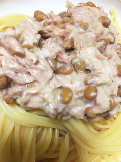 簡単納豆ツナパスタ-レシピのメイン写真
