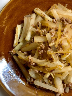 生姜香る♪大根とひき肉のナンプラー炒め-レシピのメイン写真