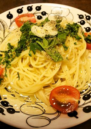透明なトマトソースの冷製パスタ-レシピのメイン写真