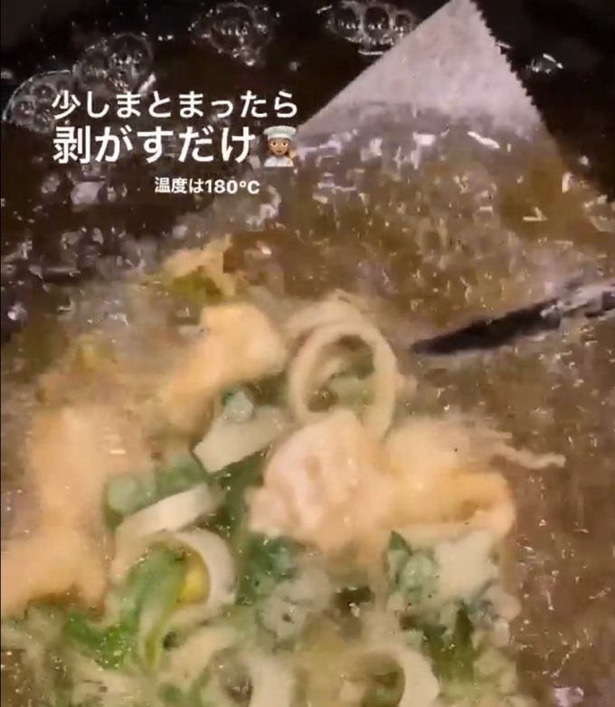 クッキングペーパーでプロのかき揚げ！-レシピのメイン写真