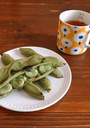 シンプルに…焼いただけ♡そら豆-レシピのメイン写真