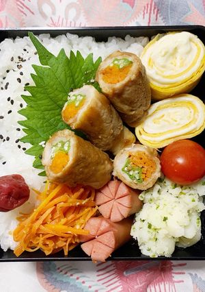 11/13ﾖｯﾁｬﾝ☆肉巻きお弁当-レシピのメイン写真