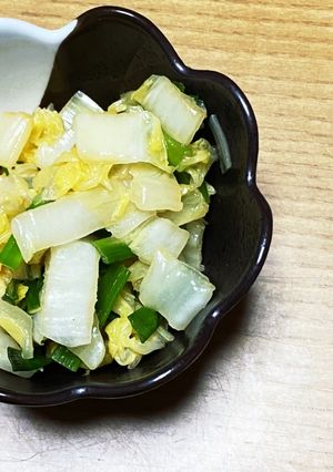 パパッと副菜！白菜とネギの中華和え-レシピのメイン写真