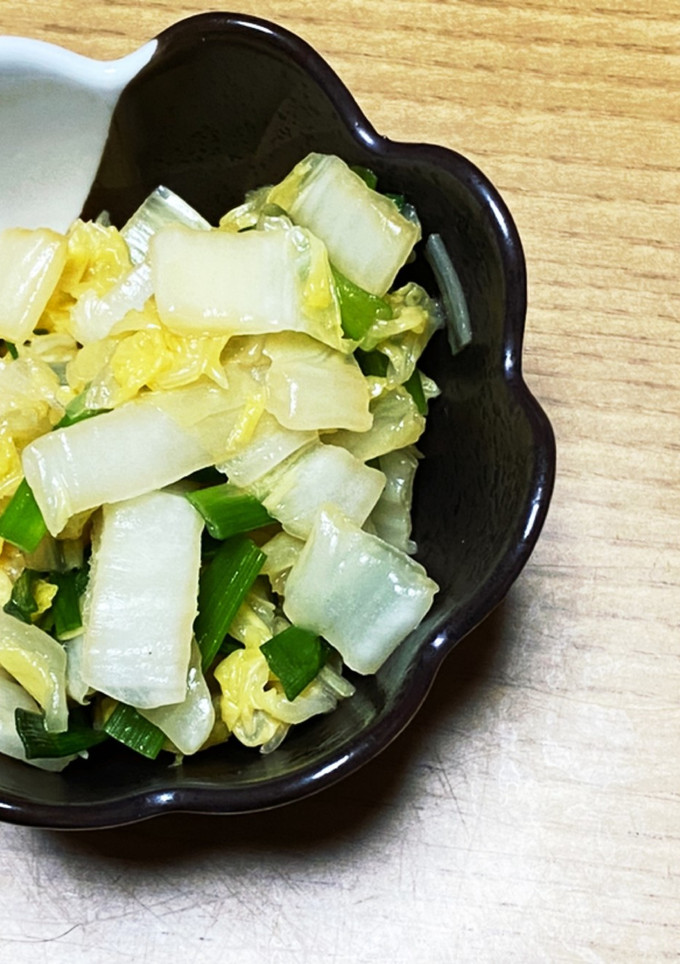 パパッと副菜！白菜とネギの中華和え-レシピのメイン写真
