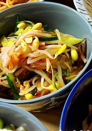豆もやしとキュウリのキムチ和え-レシピのメイン写真