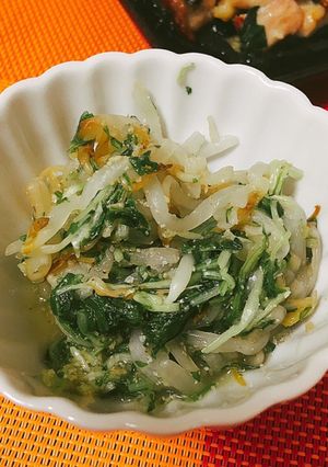 水菜ともやしのさっぱりサラダ-レシピのメイン写真