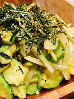 アボカドと新玉ねぎのポン酢和え-レシピのメイン写真