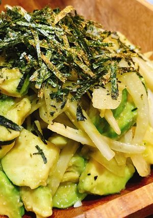 アボカドと新玉ねぎのポン酢和え-レシピのメイン写真