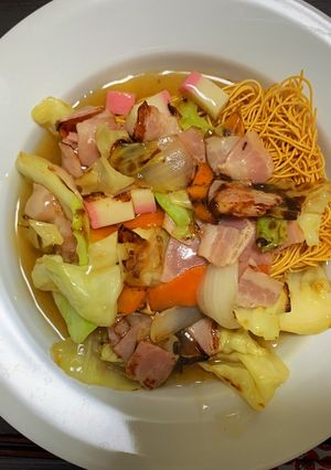 ＜余り物で＞皿うどん-レシピのメイン写真