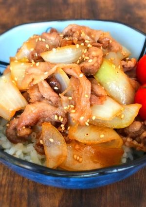 我が家の即席ガツンと肉丼♪-レシピのメイン写真