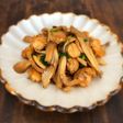 ベビーホタテと舞茸のめんつゆバター