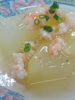 冬瓜のトロトロ中華煮エビそぼろあんかけ-レシピのメイン写真