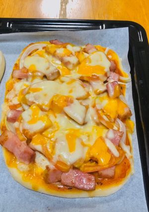 ベーコンと玉ねぎのピザ-レシピのメイン写真