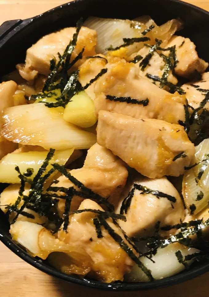 丼弁当●長ネギと鶏むね肉の焼き鳥丼-レシピのメイン写真