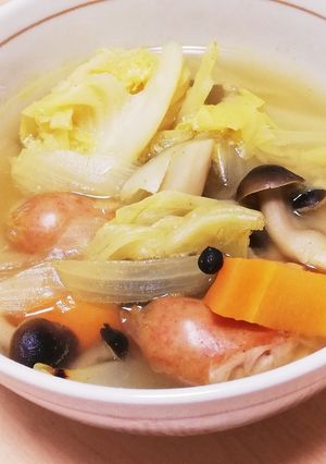 春野菜とウインナーの和風カレースープ-レシピのメイン写真