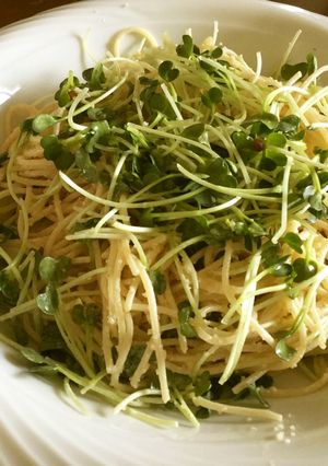 かいわれと辛子明太マヨの冷製パスタ-レシピのメイン写真