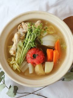 シンプルなのに美味しい!鶏手羽元ポトフ-レシピのメイン写真