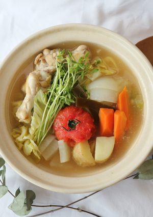 シンプルなのに美味しい!鶏手羽元ポトフ-レシピのメイン写真
