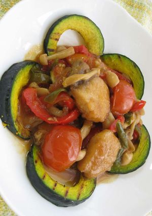 ☆カジキと夏野菜の照り焼き炒め☆-レシピのメイン写真