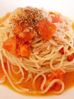 ツナとトマトのオイルパスタ-レシピのメイン写真