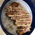 簡単★厚揚げとツナの焼肉のタレマヨ丼