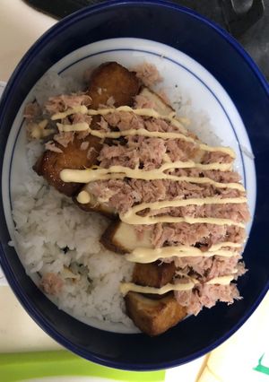 簡単★厚揚げとツナの焼肉のタレマヨ丼-レシピのメイン写真